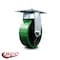 Service Caster 6 Inch Heavy Duty Green Poly on Cast Iron Rigid Caster with Roller Bearing SCC SCC-35R620-PUR-GB - alternate 3